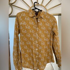 J. Crew liberty print button down shirt. Size 6.